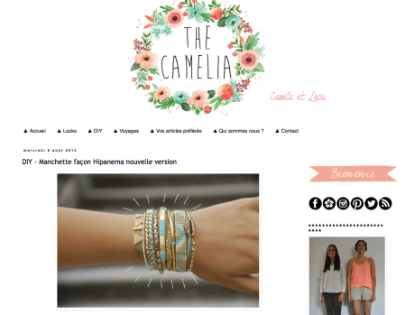 diy bracelet the camelia